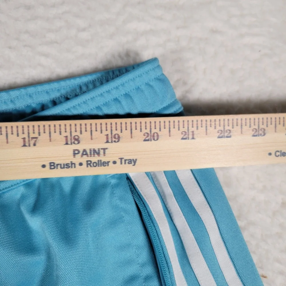 Adidas Tiro Track Pants Mens XL Light Blue White Stripes Zipper Cuffs Athletic